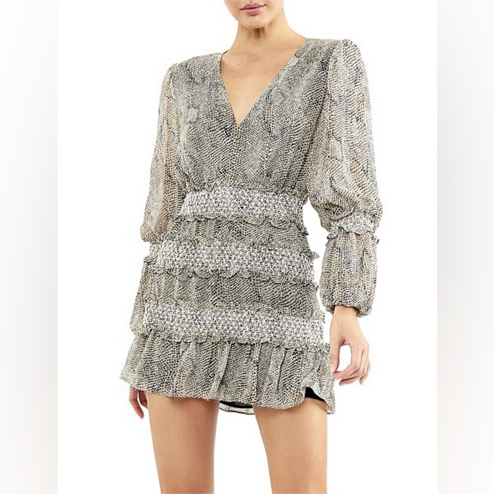 The East Order Behati Mini Dress Ruffle Tiered